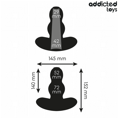 ADDICTED TOYS - PLUG ANAL CREUX TAILLE XXL 15,2 CM