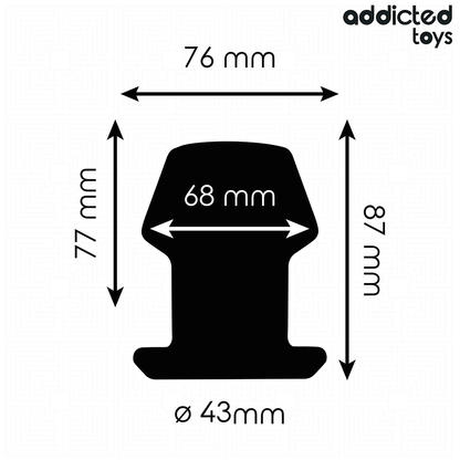 ADDICTED TOYS - PLUG ANAL CREUX EXTRÊME TAILLE M 8,7 CM