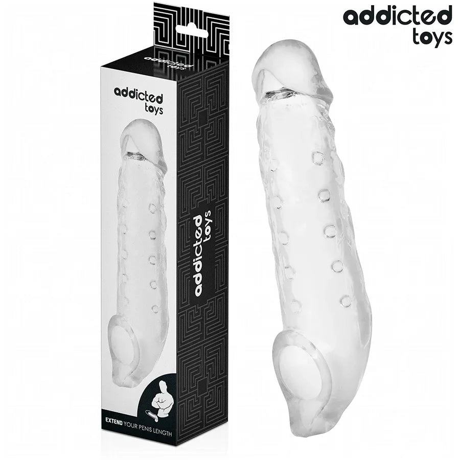 Addicted Toys – Extension de Pénis Transparente Taille S 23 cm