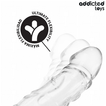 ADDICTED TOYS - EXTENSION DE PÉNIS TRANSPARENTE 27 CM