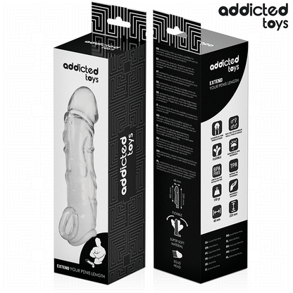 ADDICTED TOYS - EXTENSION DE PÉNIS TRANSPARENTE 27 CM