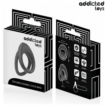 ADDICTED TOYS - ANNEAU PÉNIS À DOUBLE TEXTURE