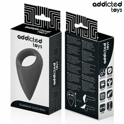 ADDICTED TOYS - ANNEAU PÉNIS EN FORME DE LARME
