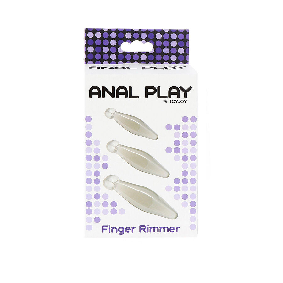 Jeu anal finger rimmer 3 pièces transparent – Toyjoy