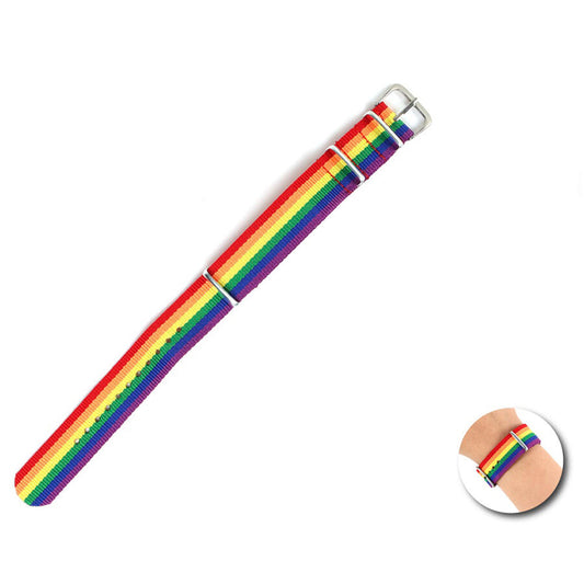 Bracelet drapeau arc-en-ciel – Fierté