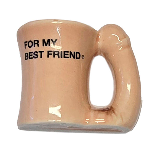 Mug aimant en céramique avec anse en forme de pénis « pour mon meilleur ami » – Diablo Picante