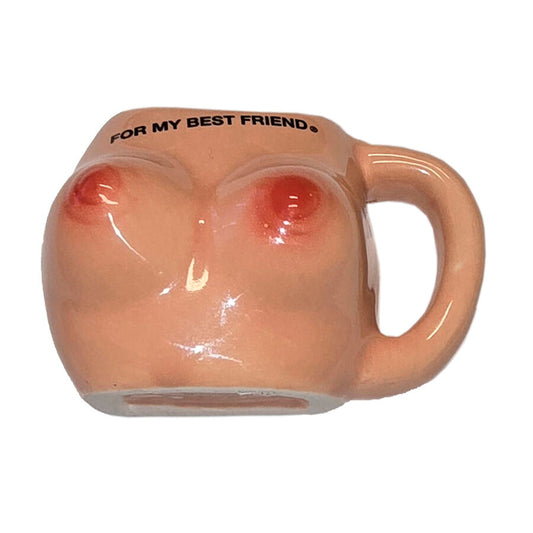 Aimant poitrine dans une tasse en céramique « pour mon meilleur ami » – Diablo Picante