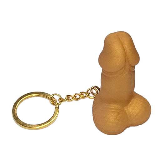 Porte-clés sifflet en forme de pénis couleur doré – Diablo Picante