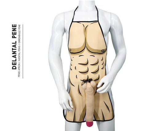 Tablier pénis 3d musculaire et audacieux – Diablo Picante