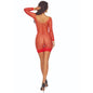 PASSION - BS108 BODYSTOCKING GRID ROUGE