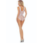 PASSION - BS115 BODYSTOCKING BLANC GRILLE