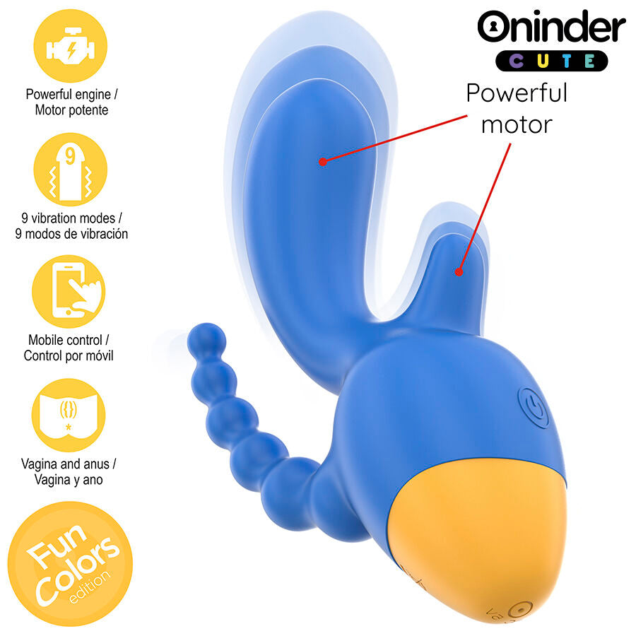 ONINDER CUTE - LOVE 3 SOME TRIPLE VIBRATEUR - APPLICATION GRATUITE DANS LE MONDE ENTIER