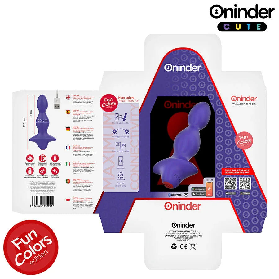 Oninder Cute – Dilatateur Anal Vibrant Love Butt Application Mondiale Gratuite