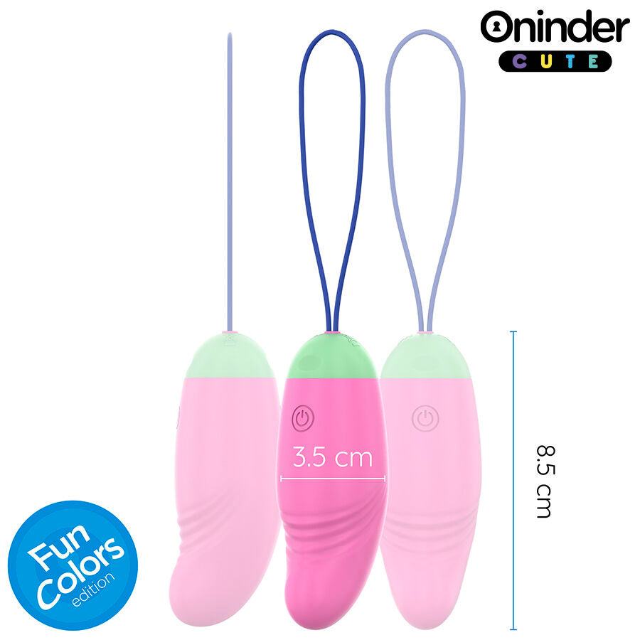ONINDER CUTE - ŒUF VIBRO-ROTATIF 360° EN SILICONE - APPLICATION GRATUITE DANS LE MONDE ENTIER