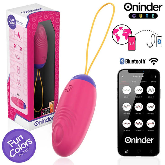 Oninder Cute – Œuf en Silicone à Vibration et à Onde Amoureux Application Gratuite Dans le Monde Entier