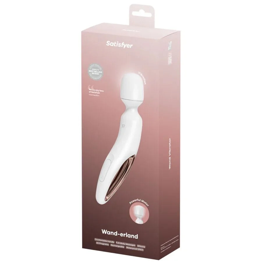 Satisfyer Wand – Erland Masseur Vibrant Blanc