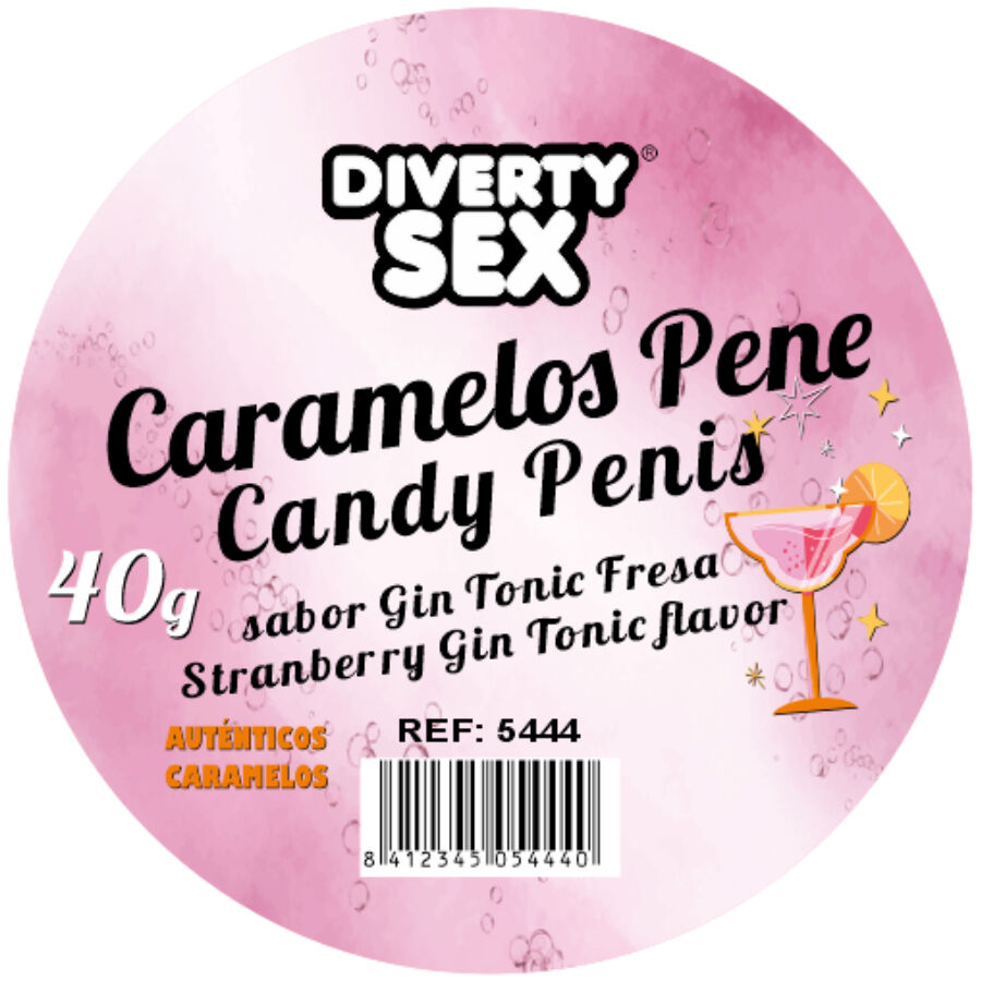 20 bonbons pénis à la saveur gin & tonic – Diablo Picante