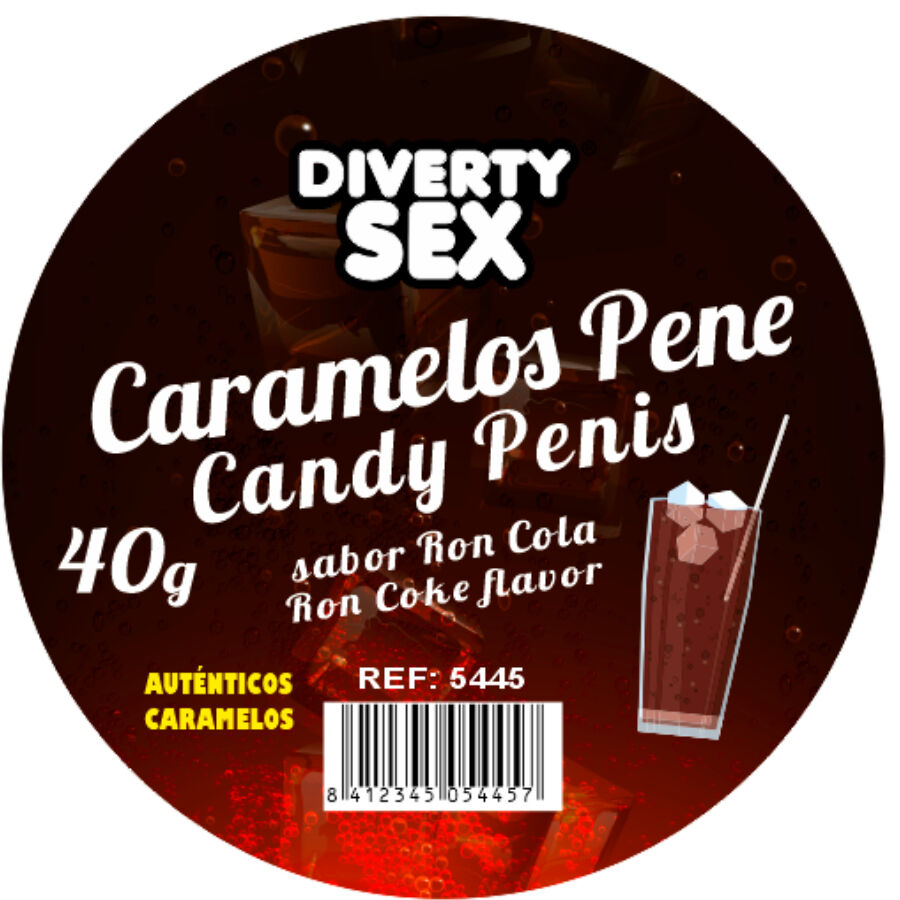 20 bonbons au pénis saveur ron cola – Diablo Picante