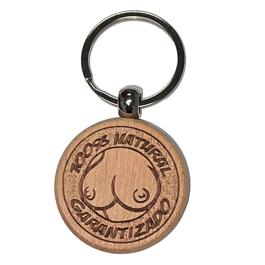 Porte-clés en bois en forme de poitrine – Diablo Picante