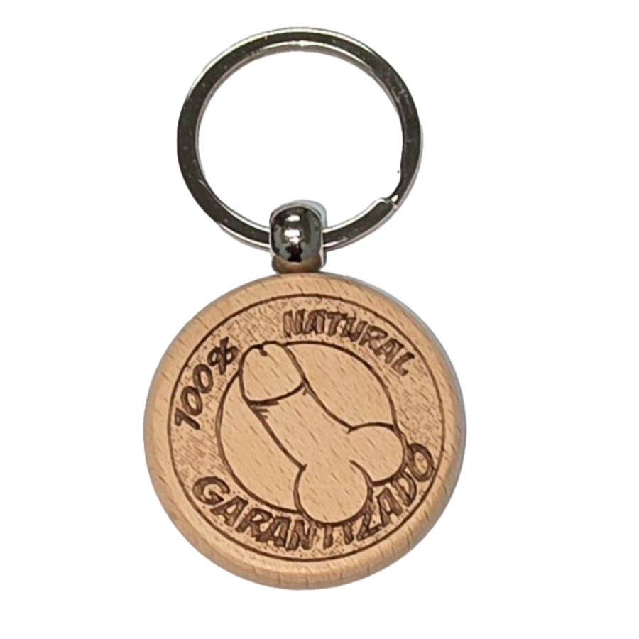 Porte-clés en bois en forme de pénis – Diablo Picante