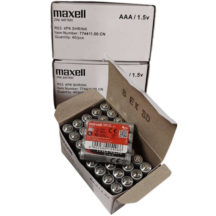 Batterie au manganèse aaa R03 rétractable*4 – Maxell