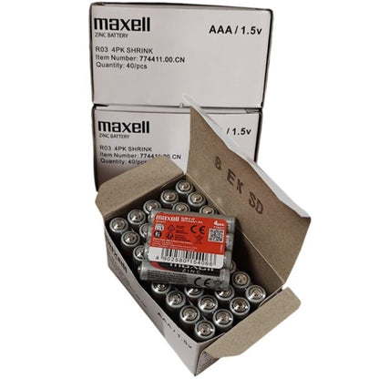 Batterie au manganèse aaa R03 rétractable*4 – Maxell