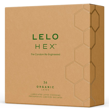 LELO - HEX BOÎTE DE PRÉSERVATIFS BIOLOGIQUES 36 UNITÉS