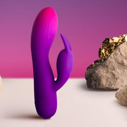 ROCKS-OFF - GLO-GIRL VIBRATEUR LAPIN VIOLET