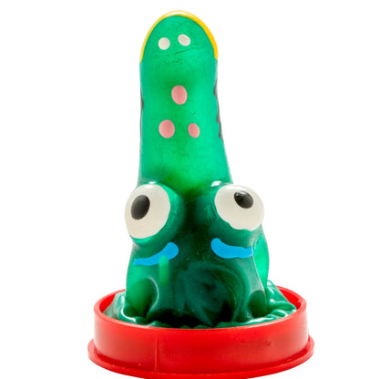 Préservatifs fantaisie peints à la main modèle crocodile 1 – Condomerie
