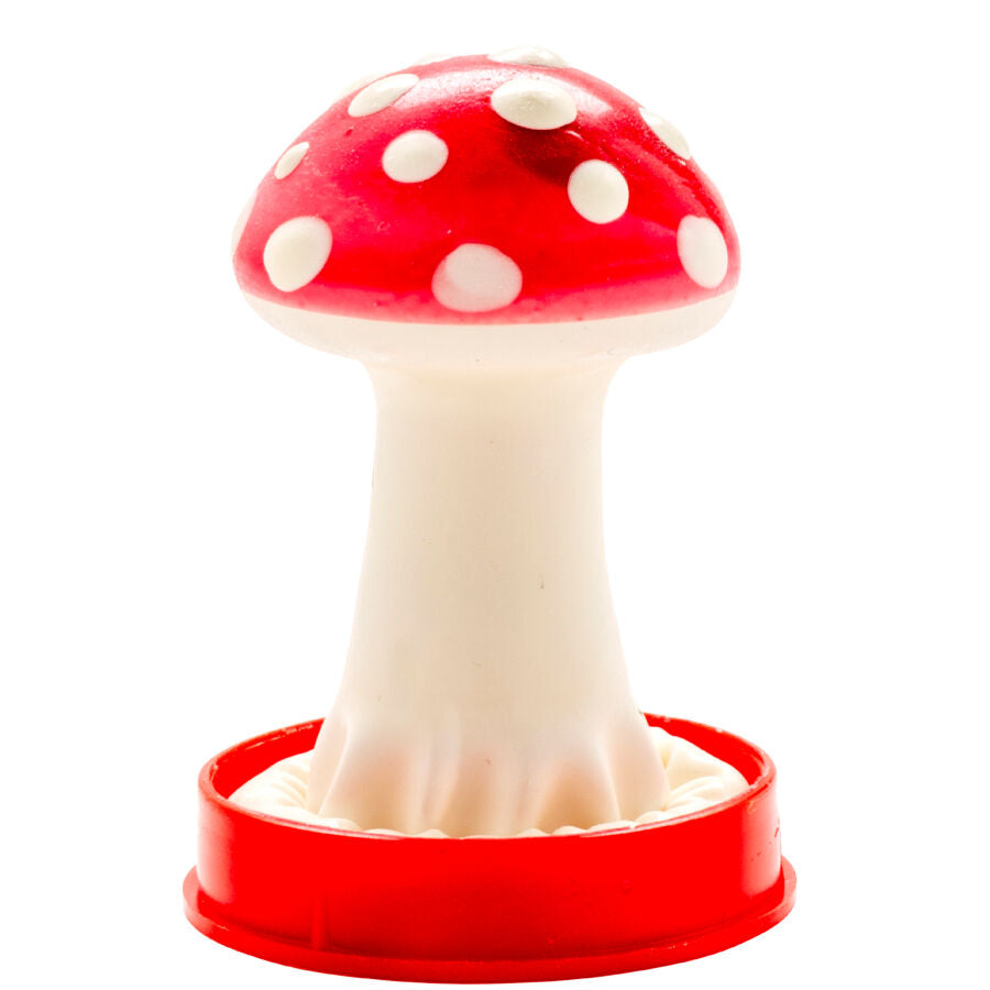 Préservatifs fantaisie peints à la main modèle champignon 1 – Condomerie
