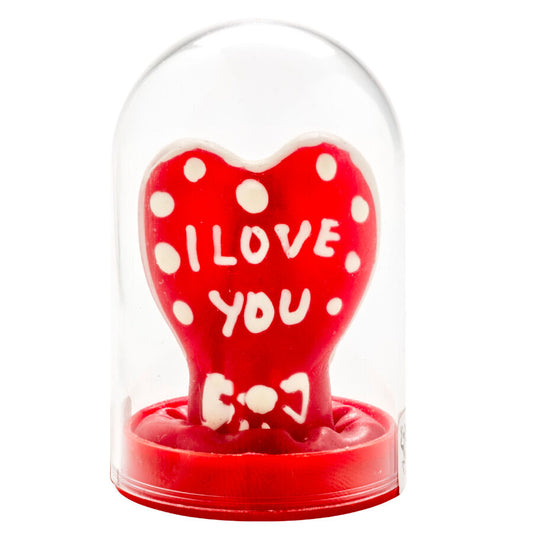Préservatifs fantaisie peints à la main en forme de cœur - je t'aime modèle 1 – Condomerie