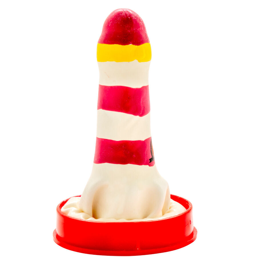 Préservatifs fantaisie peints à la main phare – Condomerie