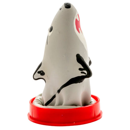 Préservatifs fantaisie peints à la main modèle requin 1 – Condomerie