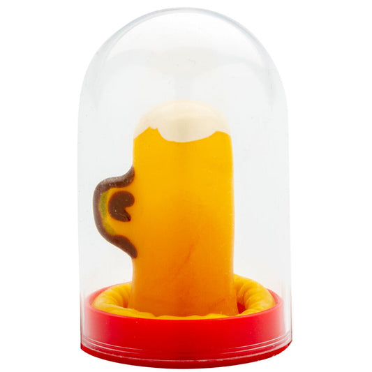 Préservatifs fantaisie peints à la main verre de bière – Condomerie