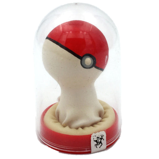 Préservatifs fantaisie peints à la main pokeball rouge-blanc – Condomerie