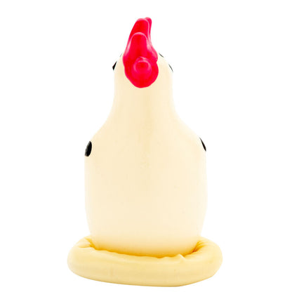 Préservatifs fantaisie peints à la main coq cocky – Condomerie