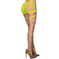 CHILIROSE - CR 4867 COLLANTS RÉSEILLE VERT FLUO AVEC TROUS