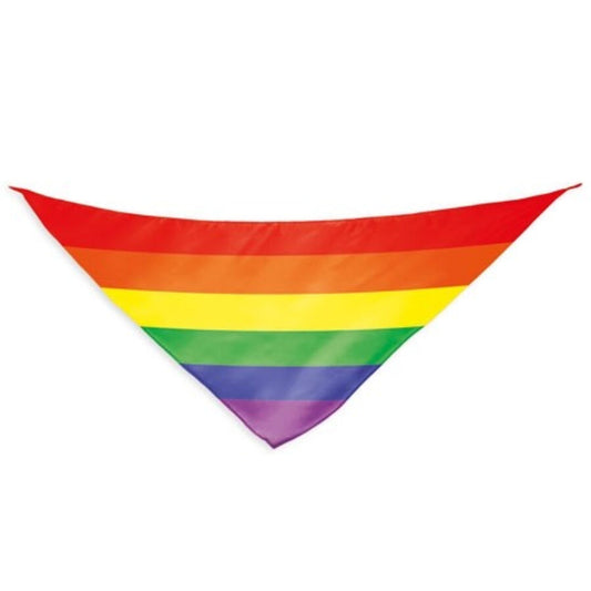 Écharpe triangulaire en coton avec drapeau arc-en-ciel – Pride