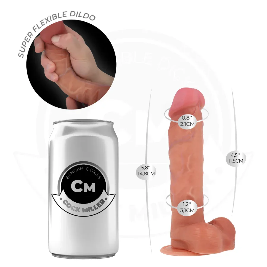 Cock Miller – Gode Articulable Hyperréaliste 14,8 cm