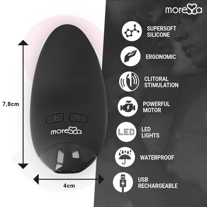 MORESSA - VIBRADOR BLOSSOM NEGRO
