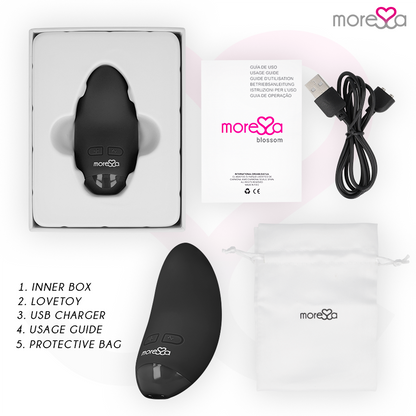 MORESSA - VIBRADOR BLOSSOM NEGRO