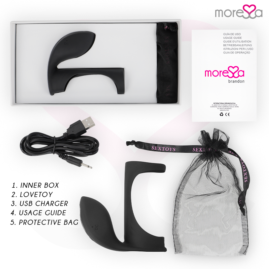 MORESSA - ANILLO VIBRADOR BRANDON CON FUNDA