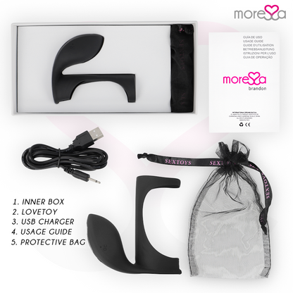 MORESSA - ANILLO VIBRADOR BRANDON CON FUNDA