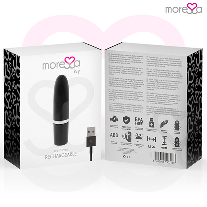 MORESSA - VIBRADOR ESTIMULADOR DE VIAJE IVY NEGRO