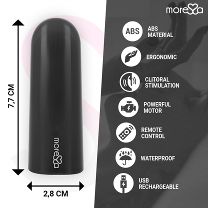 MORESSA - VIBRADOR DE CONTROL REMOTO NEGRO NIX