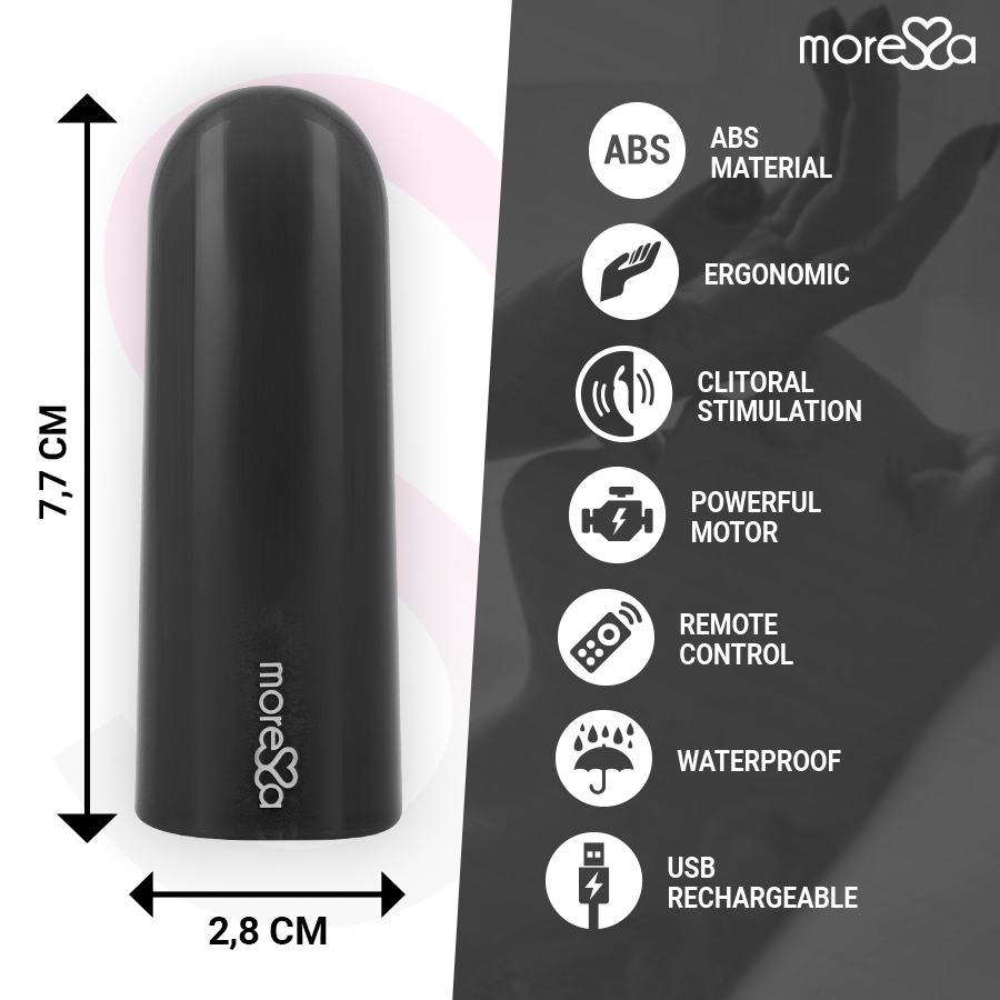 MORESSA - NIX VIBRATEUR TÉLÉLÉCOMMANDE NOIR