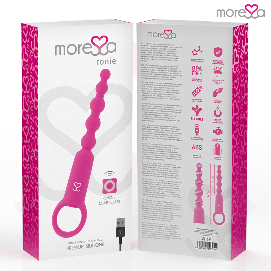 MORESSA - RONIE TÉLÉCOMMANDE PLAISIR ANAL ROSE