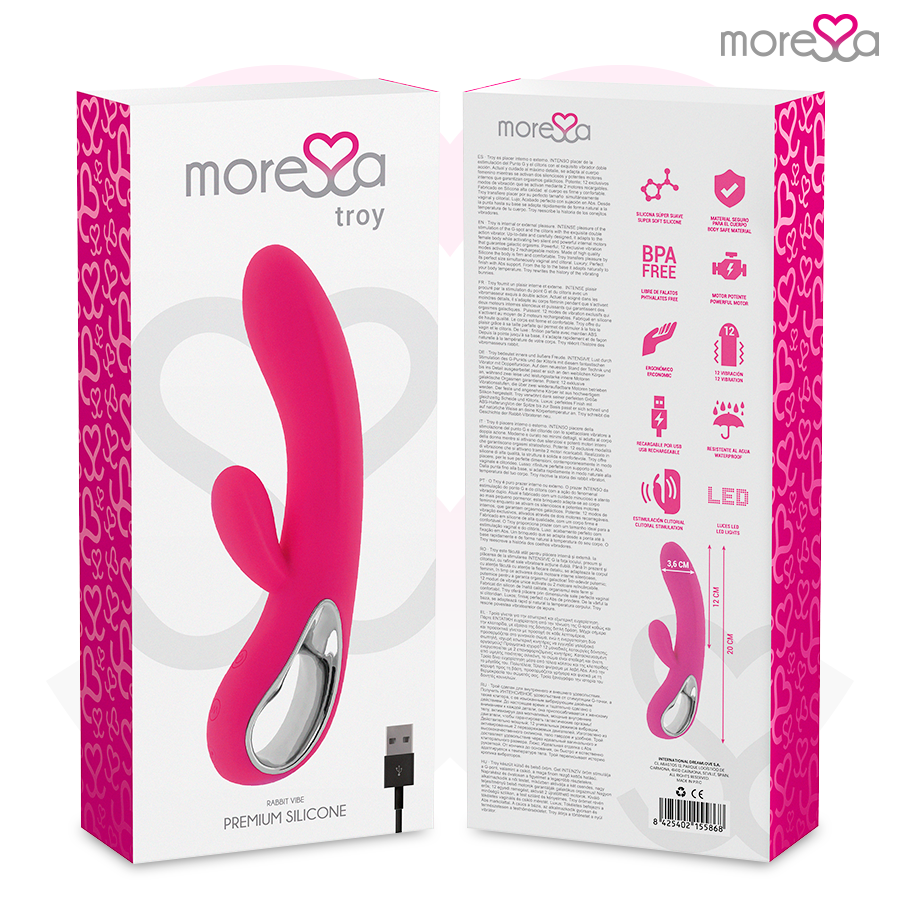 MORESSA - TROY RECHARGEABLE IN PREMIUM SILICONE