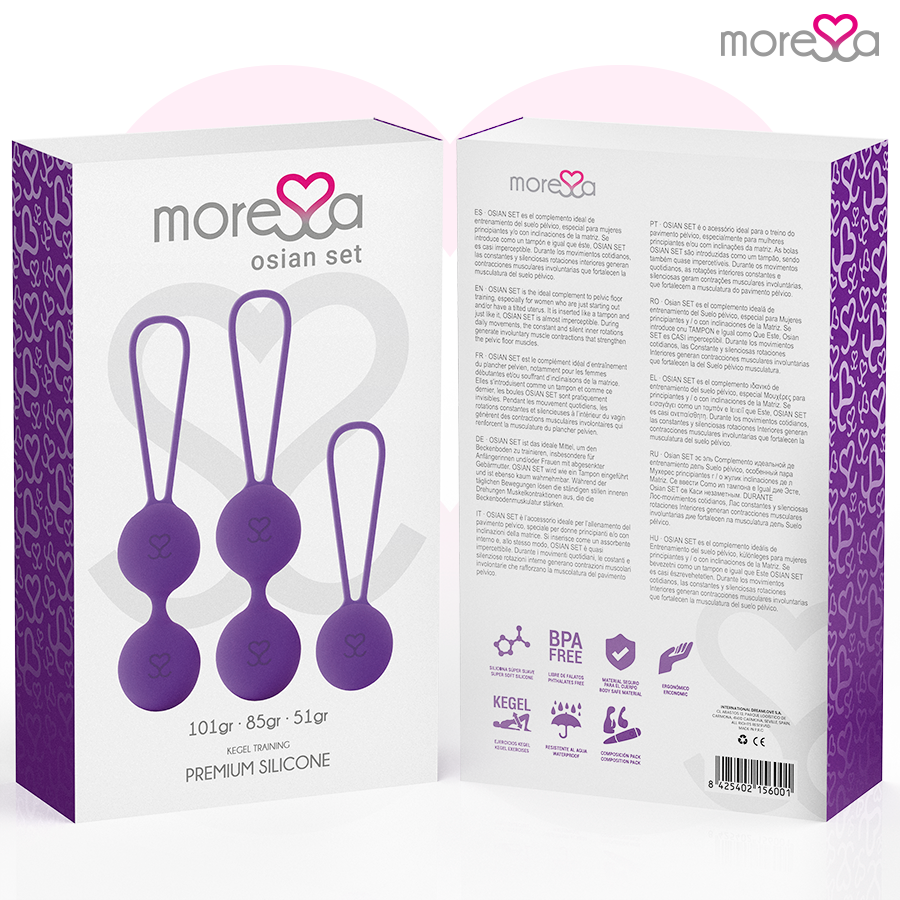 MORESSA - SET OSIAN PREMIUM SILICONA LILA