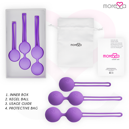 MORESSA - SET OSIAN PREMIUM SILICONA LILA